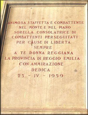 Gedenktafel für die Partisaninnen (Cocconi)