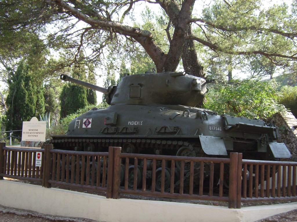 Bei der Befreiung der Provence eingesetzter Panzer