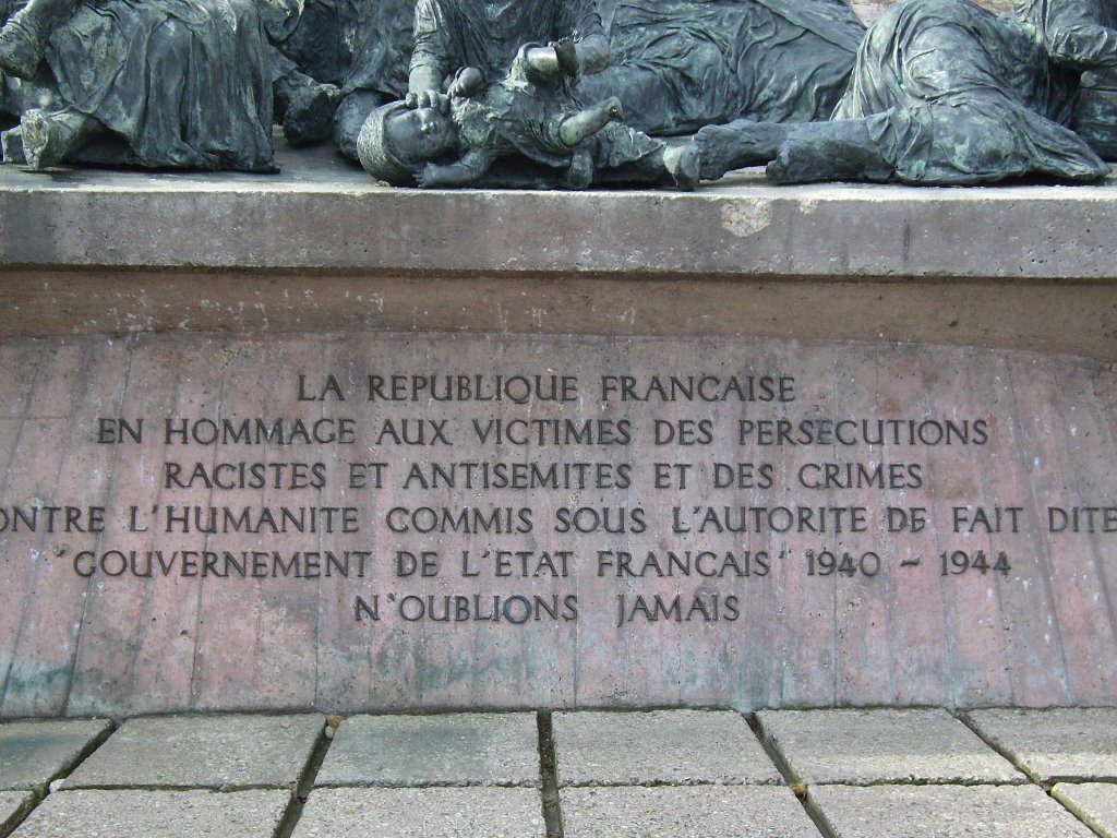 Inschrift am Denkmal