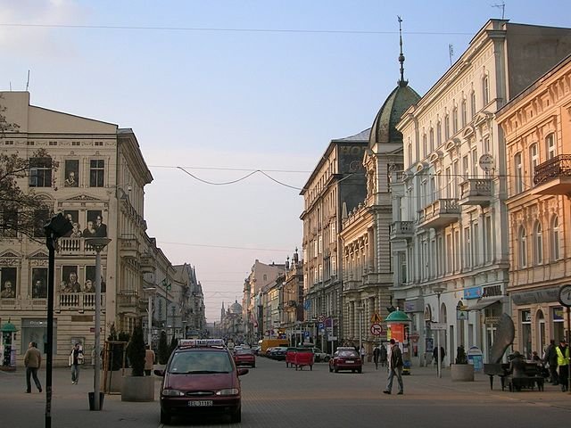 Hauptstraße Piotrowska; Quelle: wikimedia