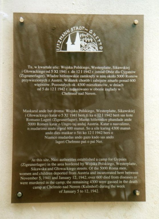 Gedenktafel der Stadt Lodz