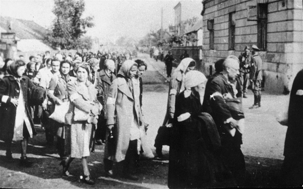 Deportation aus dem Ghetto Rzesz&oacute;w 1942 (Quelle: Wikipedia. Artikel: Ghetto Reichshof)