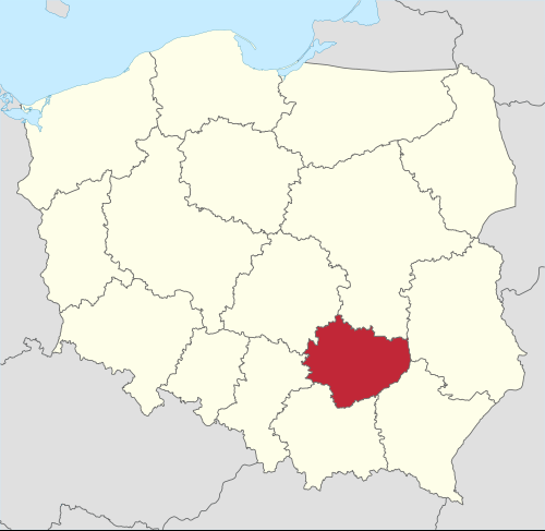 Lage der Woiwodschaft (Quelle: de.wikipedia &copy; TUBS CC BY-SA 3.0)