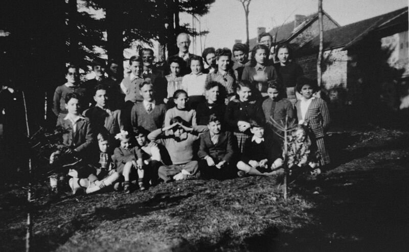 Gruppe von Kindern, 1943 (USHMM)