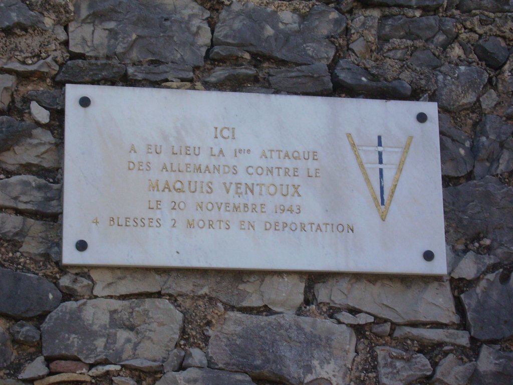 Tafel ‚La Bourradière‘,  1. Angriff auf Maquis Ventoux