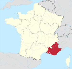 Lage der Region PACA; Quelle: Wikimedia Commons