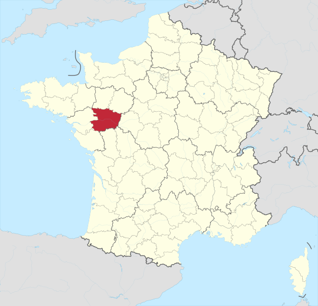 Département Maine-et-Loire; Quelle: Wikimedia Commons