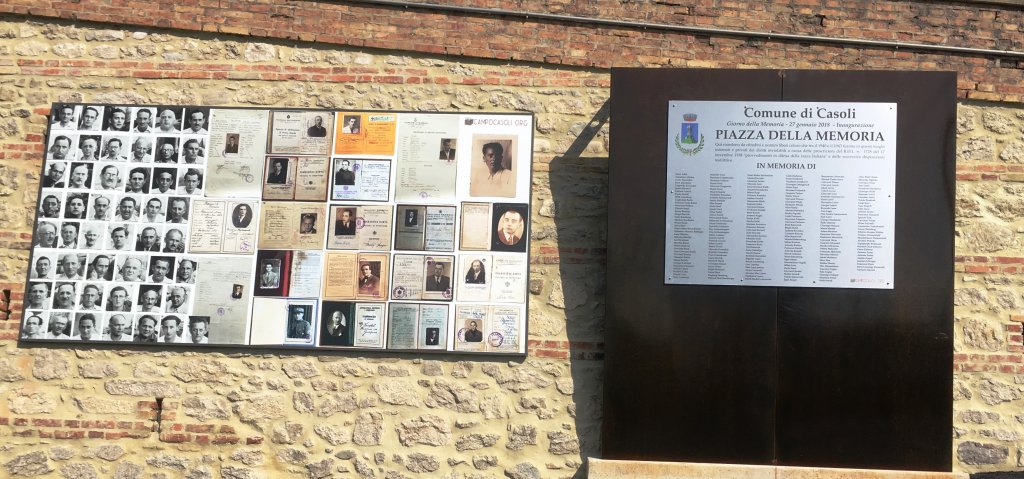 Gedenktafel an der Piazza della Memoria (Foto Lorentini)