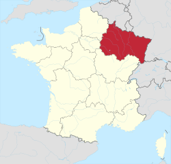 Lage der Region Grand-Est; Quelle: Wikimedia Commons