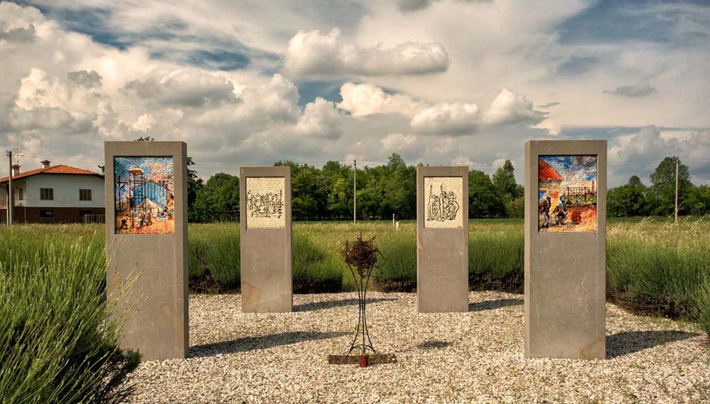 Gedenkstätte auf dem Areal des Konzentrationslagers
