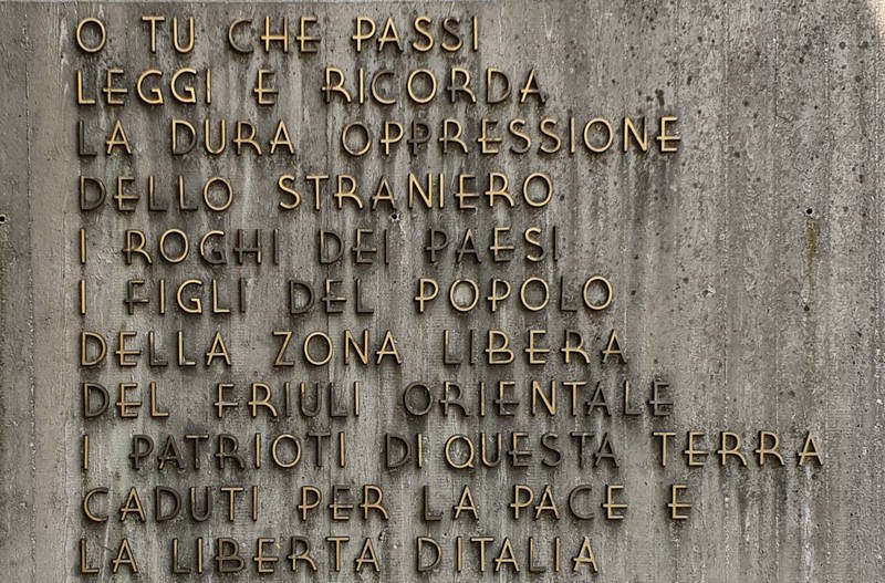 Monumento dei Caduti per la Difesa della Zona Libera Friuli orientali (Detail)