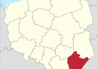 Lage des Karpatenvorlands innerhalb Polens. Quelle: Wikipedia (Artikel: Woiwodschaft Karpatenvorland)