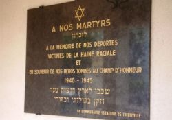 Tafel an Friedhofs-Synagoge 
