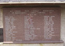 Namen der 57 getöteten Maquisards
