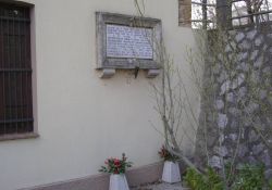 Gedenktafel in der Via della Miniera (Foto: Chiti)