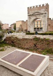 Gedenktafeln für die kanadische Beteiligung an der Befreiung Riminis