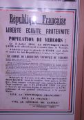 Aufruf zur Wiedergründung der République Française; Quelle: Musée de la Résistance, Vassieux-en-Vercors