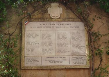 Denkmal Deportierte und Erschossene der Résistance