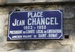 Schild 'Place Jean Chancel'