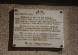 Gedenktafel an die Gestapo-Opfer, Rue Paradis Nr. 425