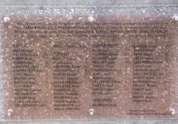Tafel am Memorial d'Espenel - Deportierte