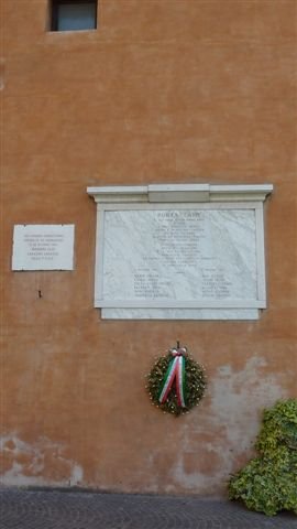 Gedenktafel an der Porta Lame