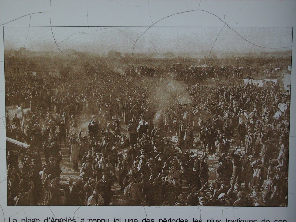 Strandlager; historisches Foto (Quelle: CIDER, Argelès)