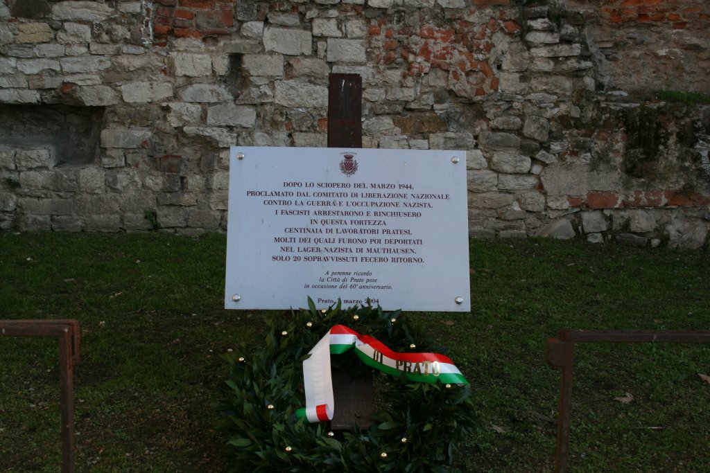 Gedenktafel am ehemaligen Gefängnis (Baldini)