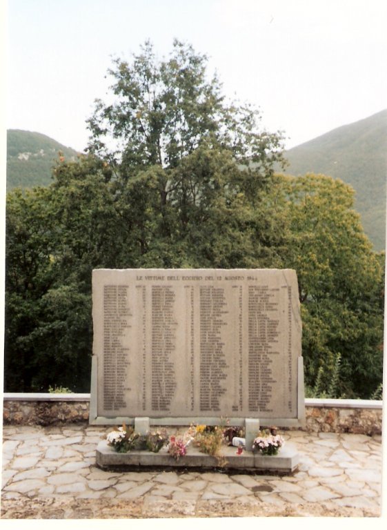 Namen der Opfer von Sant'Anna 