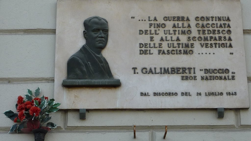 Gedenktafel für Duccio Galimberti