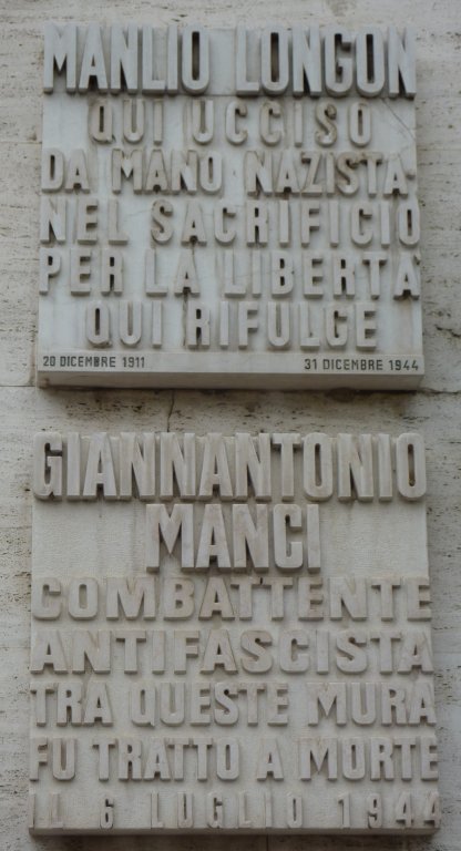 Gedentafel am Carabinieri-Oberkommando