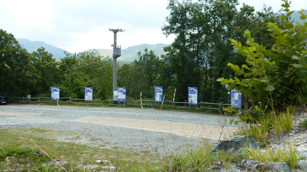 Informationstafeln an der Gedenkstätte