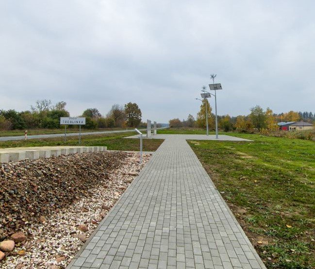 Erinnerungsort ehem. Bahnhof Treblinka; Foto: Bildungswerk St. Hantz