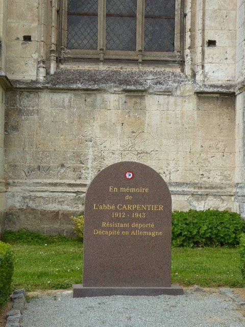 Abbeville - Gedenkstein Abbé P. Carpentier