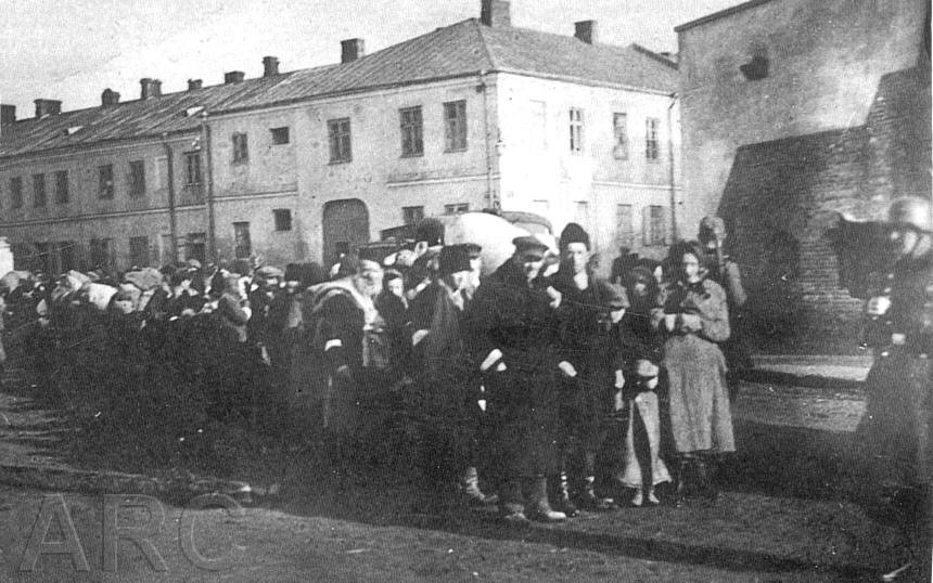 Deportation April 1942 nach Belzec; Foto: deathcamps.org