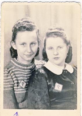 polnische Zwangsarbeiterinnen (15 bzw. 17 Jahre); © Berliner Geschichtswerkstatt
