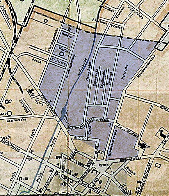 Karte des Ghettos Karte des Ghettos