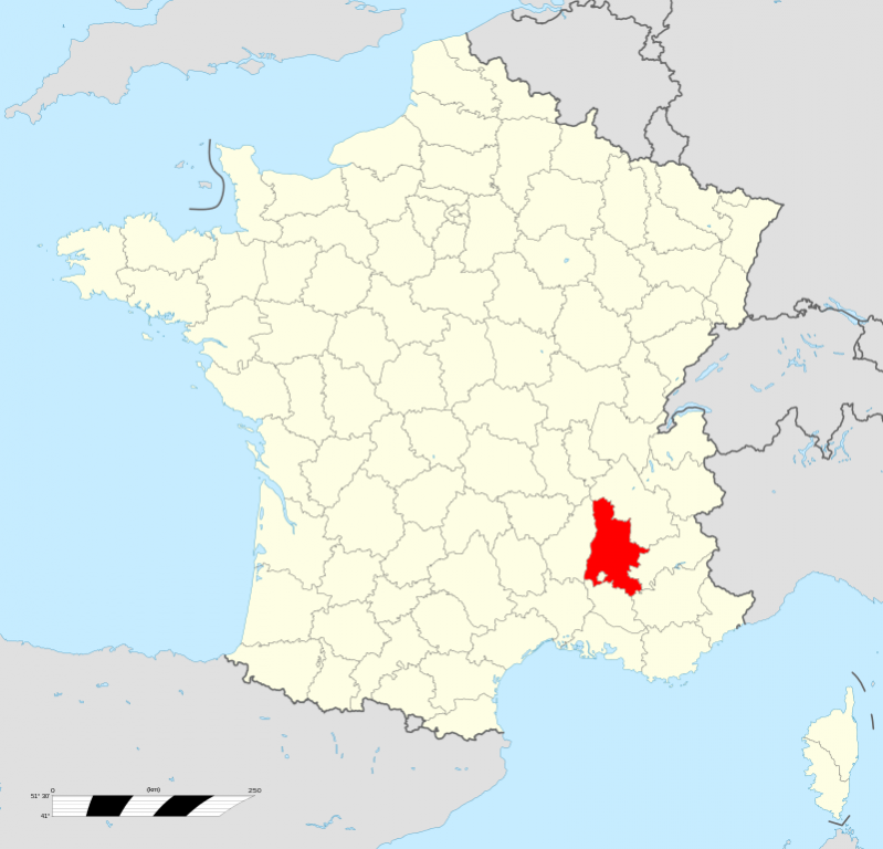 Lage des Departements; Quelle: Wikipedia