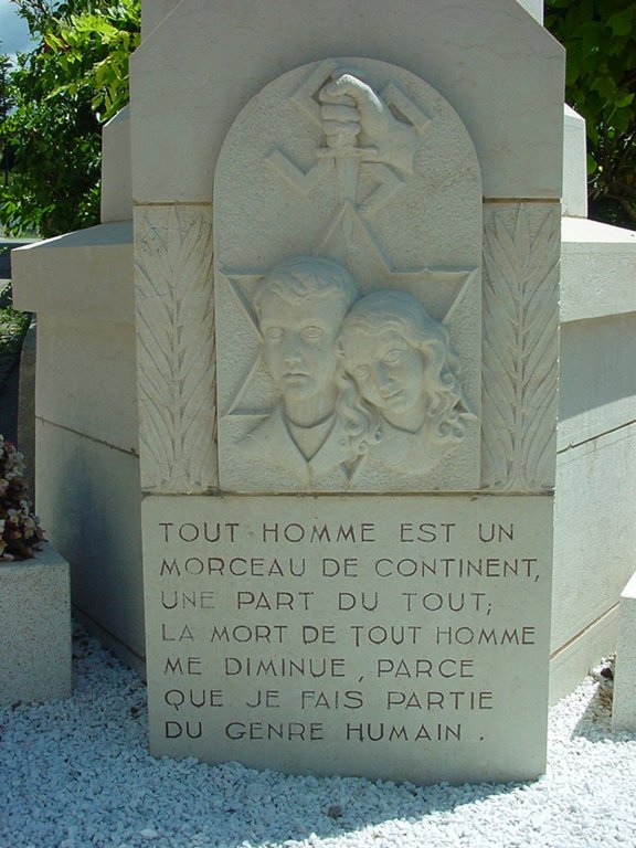 Gedenkstele Brégnier - Halbrelief; © Musée de la Résistance de Nantua