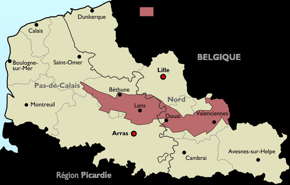 Kohlebecken – Lage des Kohlebeckens; Quelle: Dosto, wikipedia Kohlebecken – Lage des Kohlebeckens; Quelle: Dosto, wikipedia