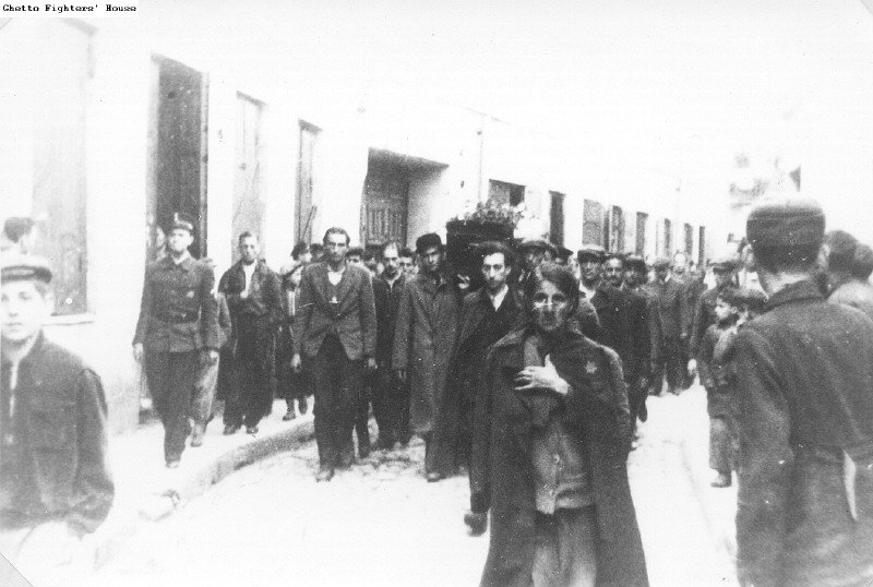 Trauerzug durchs Ghetto, 5.9.1943 (GFH)