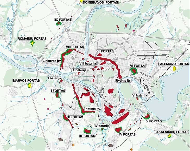 Neuerer Plan der Befestigungsanlangen