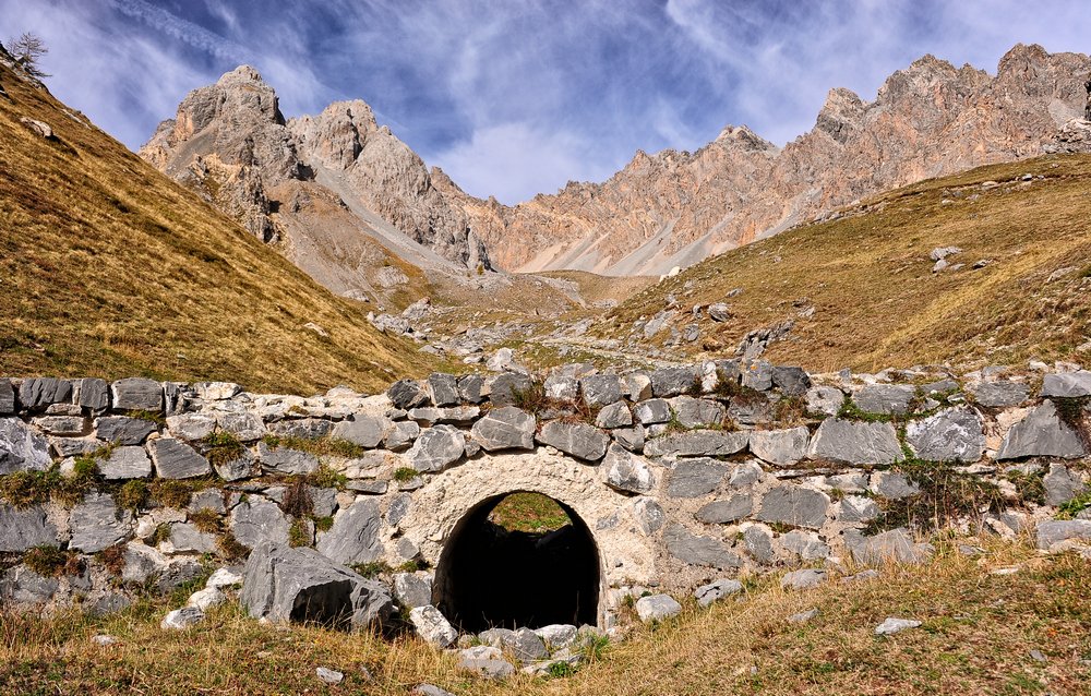 Weg zum Colle Sautron, wo das erste Treffen stattfand