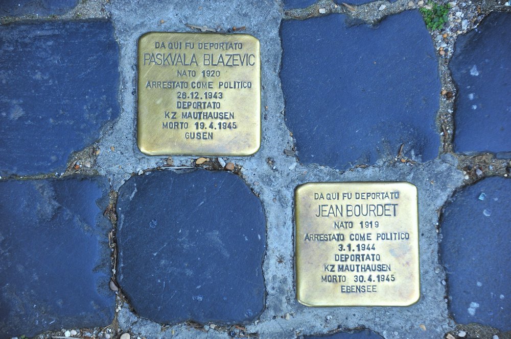 Stolpersteine vor dem Carcere Regina Coeli