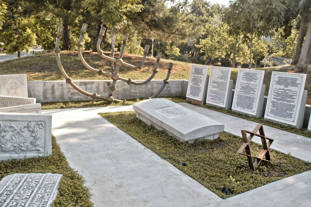 Gedenkstätte auf dem früheren jüdischen Friedhof Thessalonikis