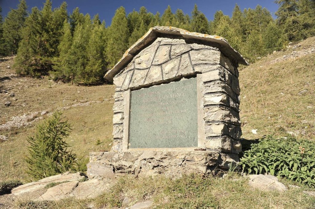 Gedenkstätte am Rifugio Troncea