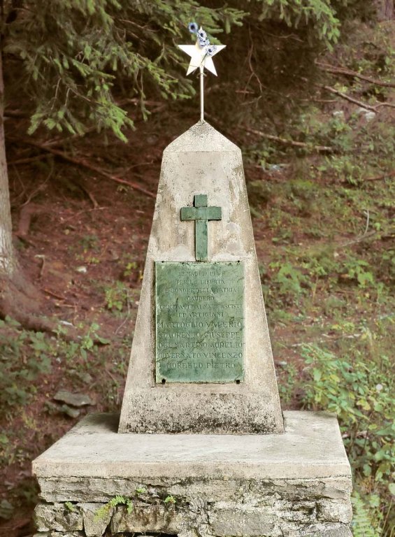 Mahnmal am Rifugio Val Gravio