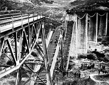 Der Viadukt am 26.11.1942 (Foto: Meyer, Blutiges Edelweiß)