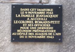 Gedenktafel am Haus 10 Rue de la Paix