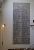 Gedenktafel der Deportierten in der Synagoge